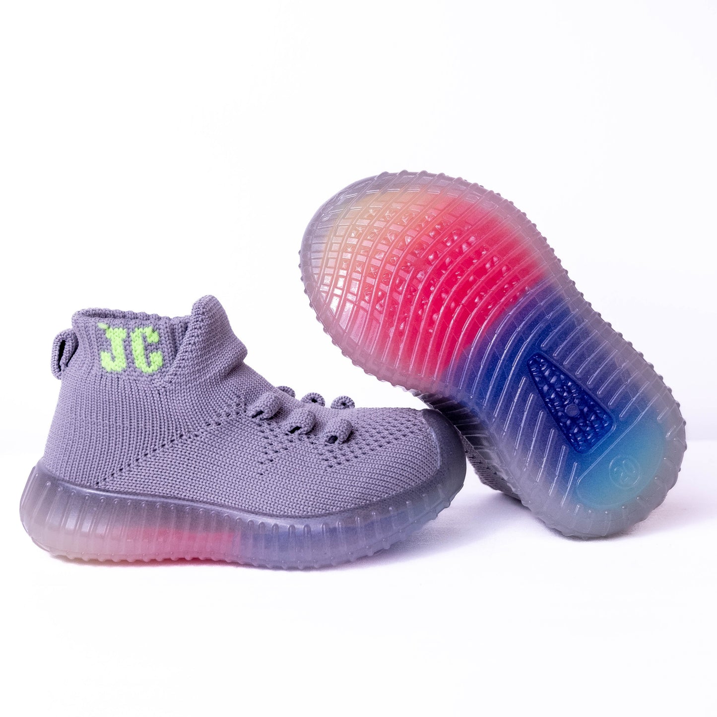 Grey Baby Shoes, Grey Slip on Sneaker - Jelly Comfort