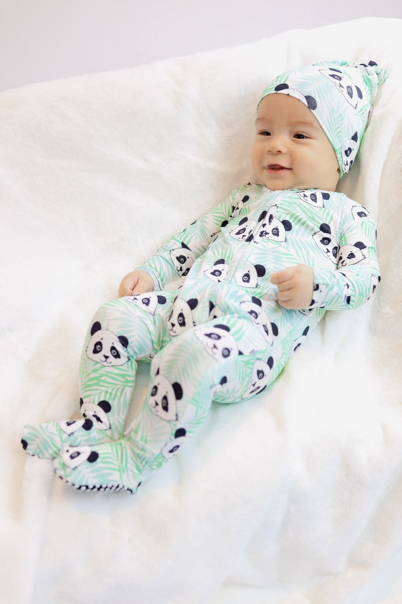 Buy Online Panda Zipper Footie Romper | Baby Footie Romper | Jelly Comfort