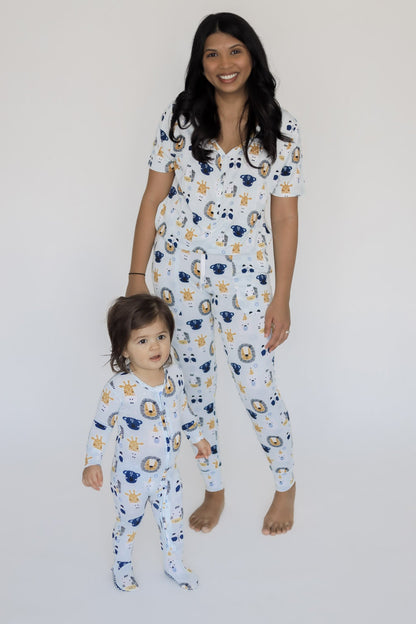 Jungle Women's Short Sleeve Loungewear Set - Jelly Comfort