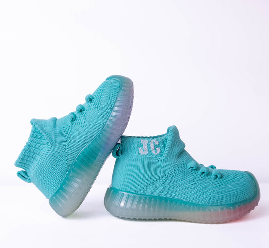 Lake Blue Slip on Sneaker for Babies - Jelly Comfort