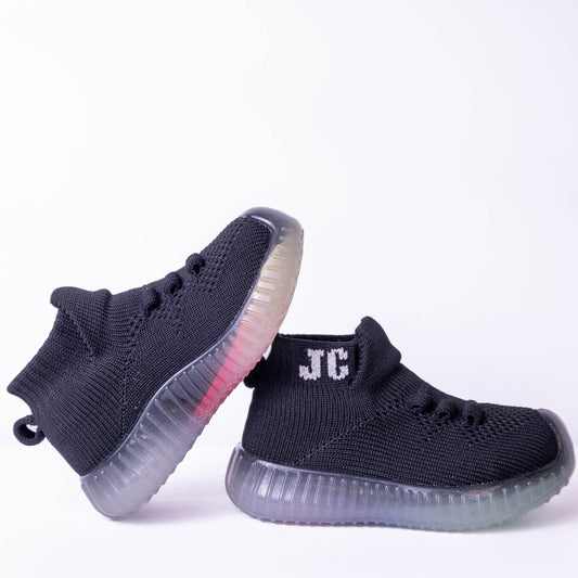Black Slip on Sneaker, Baby Sneakers - Jelly Comfort