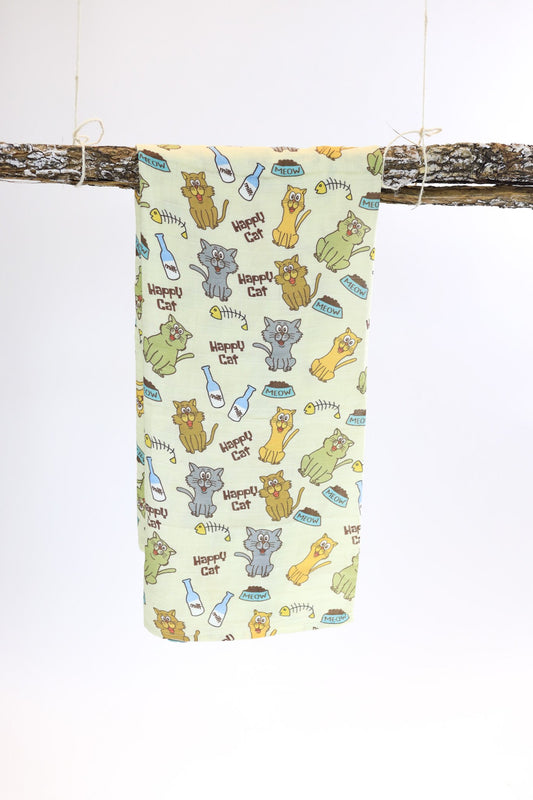 Cat Muslin Swaddle Blankets for Babies - Jelly Comfort